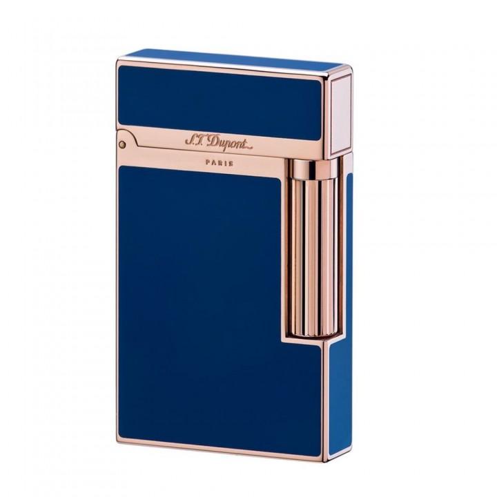 S.T. Dupont Ligne 2 Lighter Blue Chinese lacquer, Cigar corner S.T