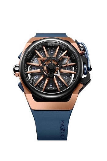 Mazzucato RIM Reversible Automatic Rose Gold Blue