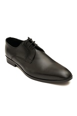 Gentlemen`s Corner Black Leather Shoes - Made-to-Order