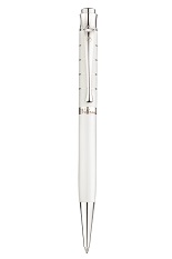 Waldmann Tango Ball Pen - Ring-pattern White Lacquer