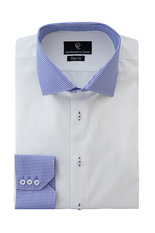 Bain White Shirt - Button Cuff