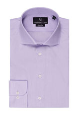Lilac Fine Stripe Slim Fit Shirt