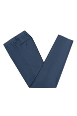 Gentlemen`s Corner Blue Slim Fit Trousers - William