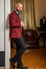 Gentlemen`s Corner Slim Fit Dress Suit - Thomas Bordeaux