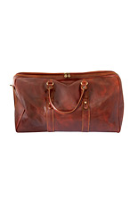 Monaco Travel Leather Bag - Brown