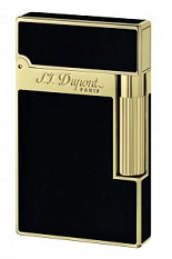 S.T. Dupont Lighter - Black Chinese Lacquer and Gold
