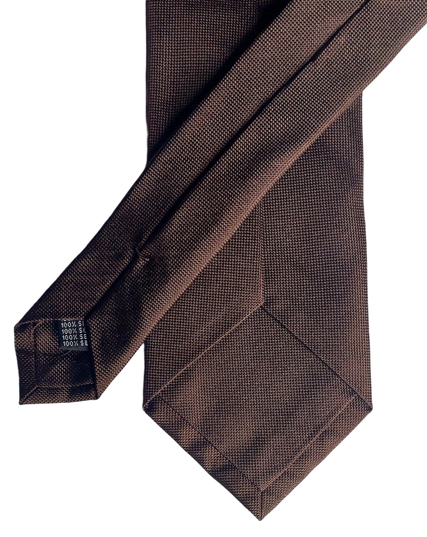 Cravata maro fin texturata Gentlemen`s Corner