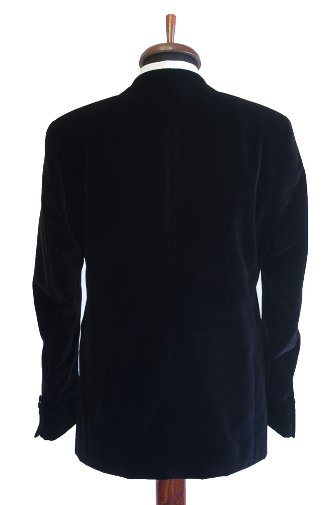 Sacou smoking catifea Slim Fit Gentlemen`s Corner - Negru - spate