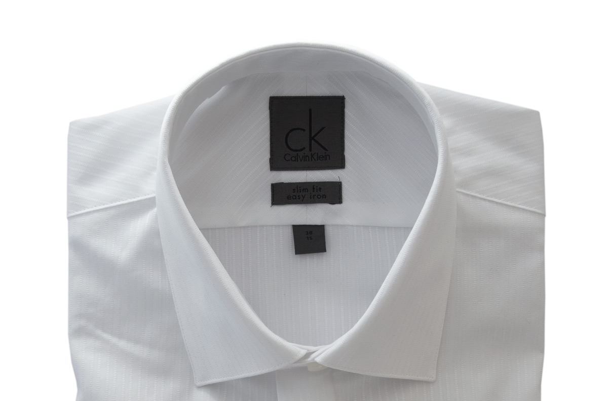 Camasa CK Calvin Klein - WHITE - guler