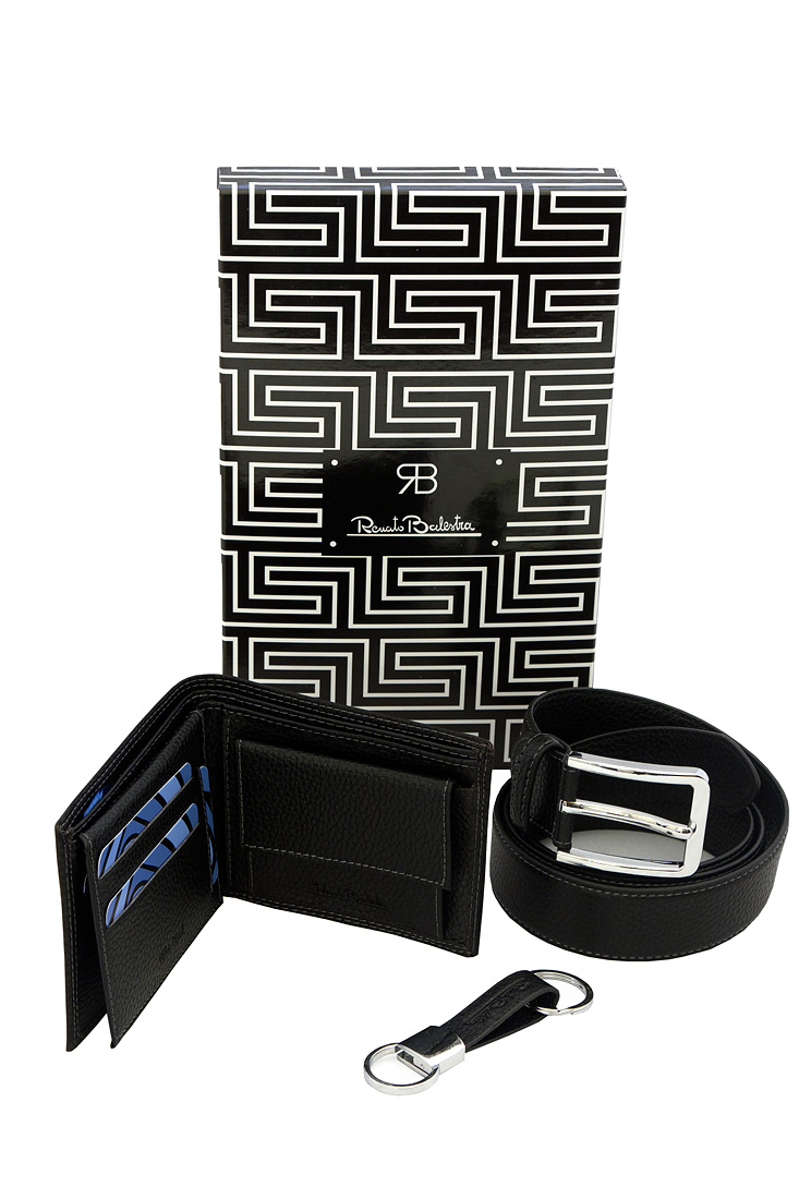 Set cadou portofel, curea si port chei - Renato Balestra