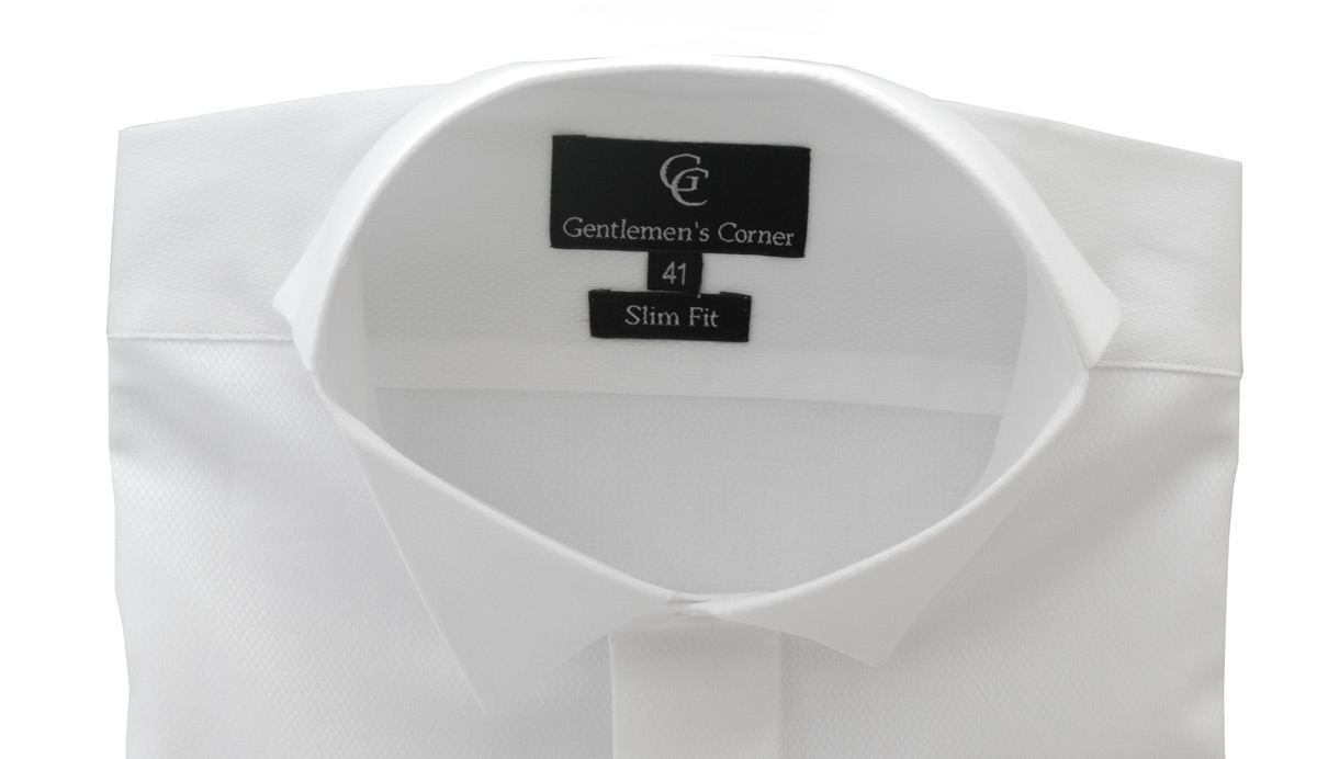 Camasa alba pentru papion Naxos - guler