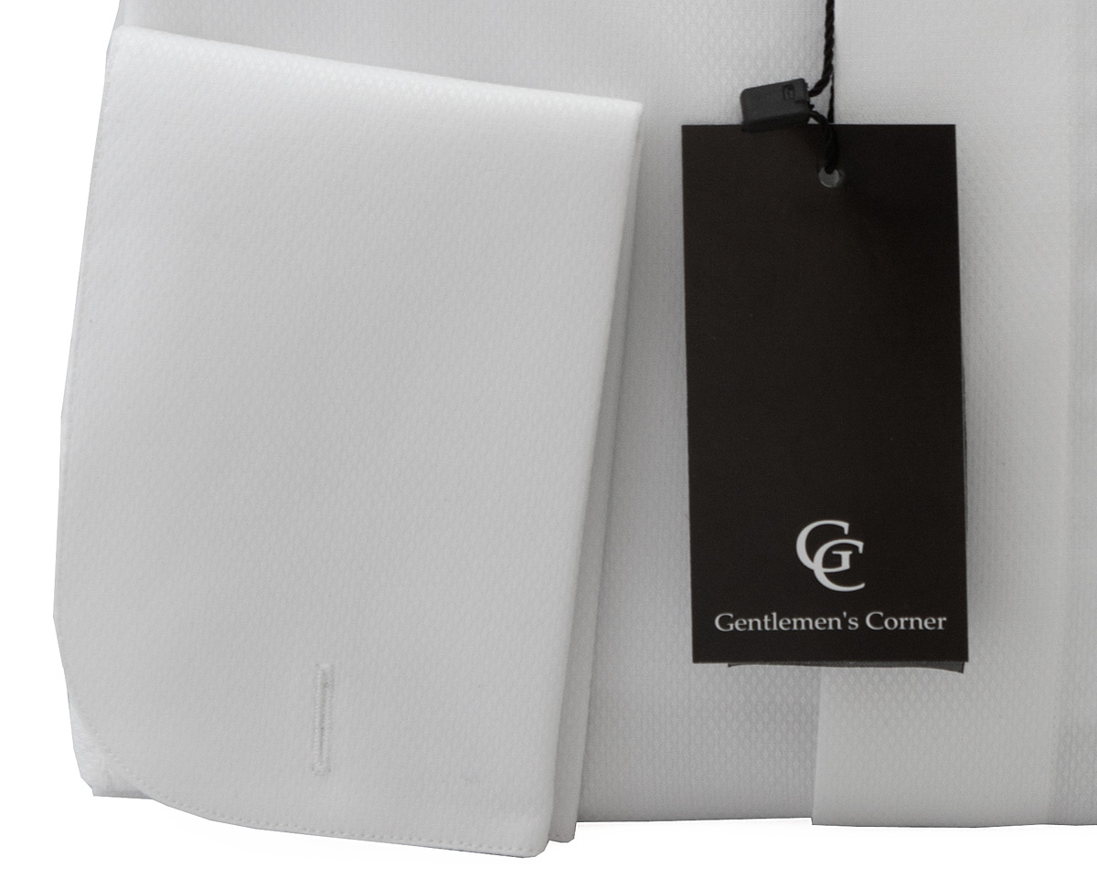 Camasa alba pentru papion Naxos - manseta