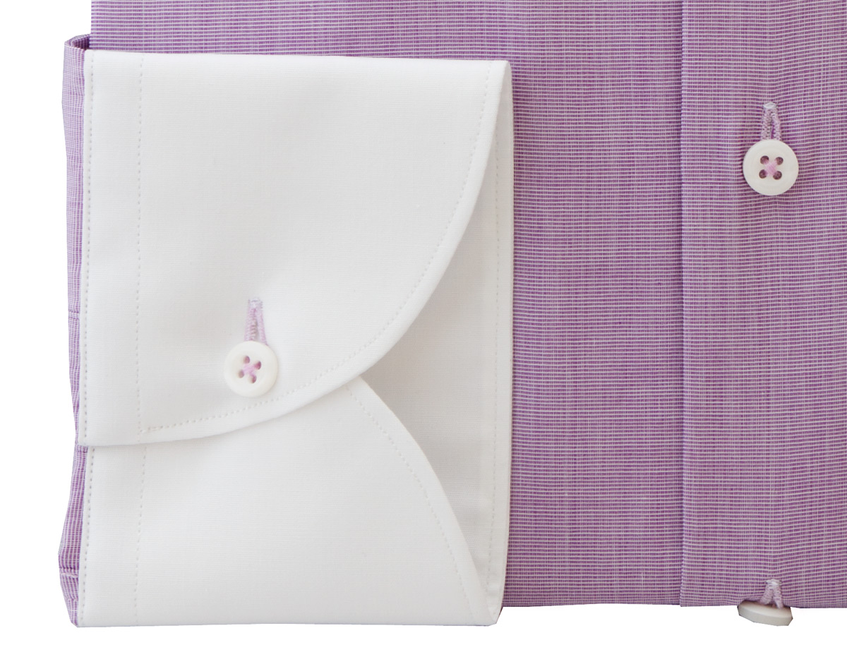 Camasa mov Carl - manseta