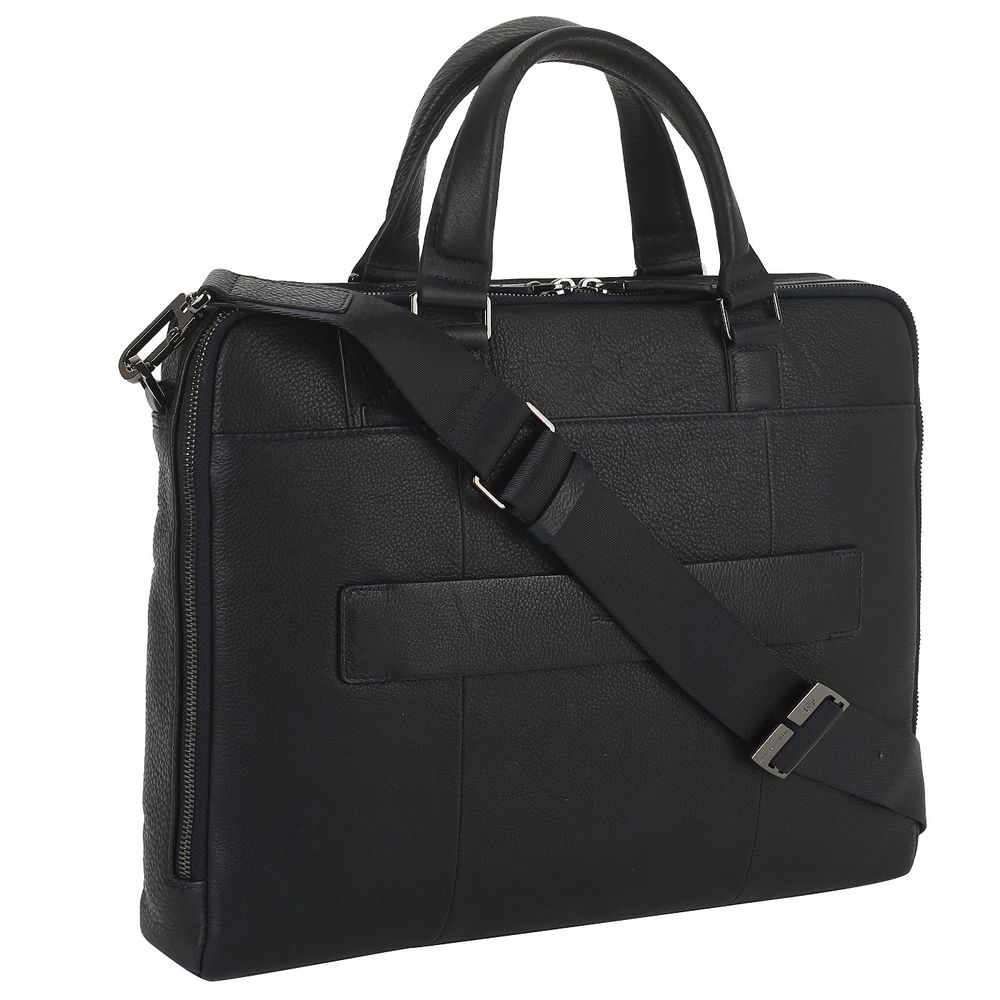 Piquadro Laptop Leather Briefcase - 10.5”/9.7” laptop and iPad ...