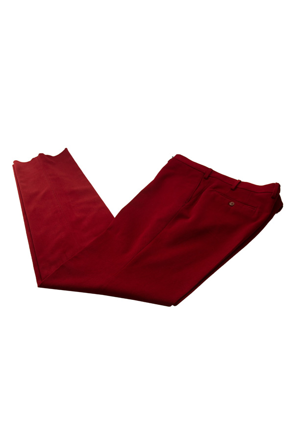 Pantaloni bumbac Slim Fit Gentlemen`s Corner - rosu inchis