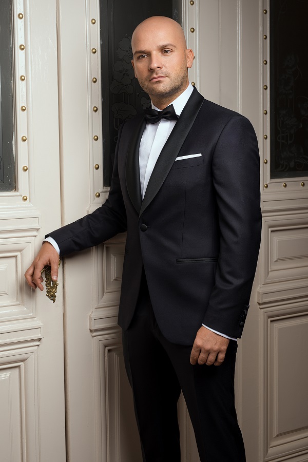 Smoking Slim Fit Gentlemen`s Corner - Midnight Blue