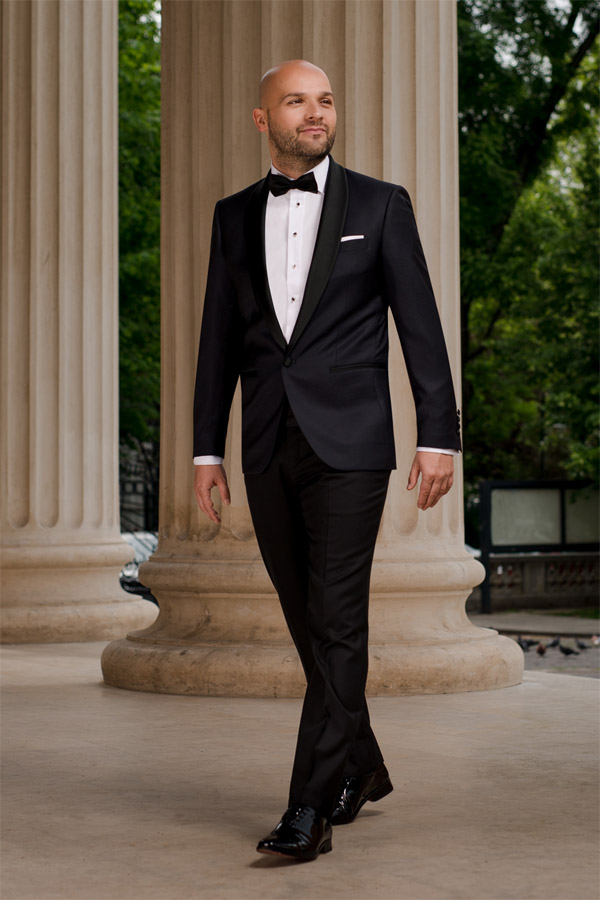 Costum barbati ceremonie Slim Fit Gentlemen`s Corner - Jacquard