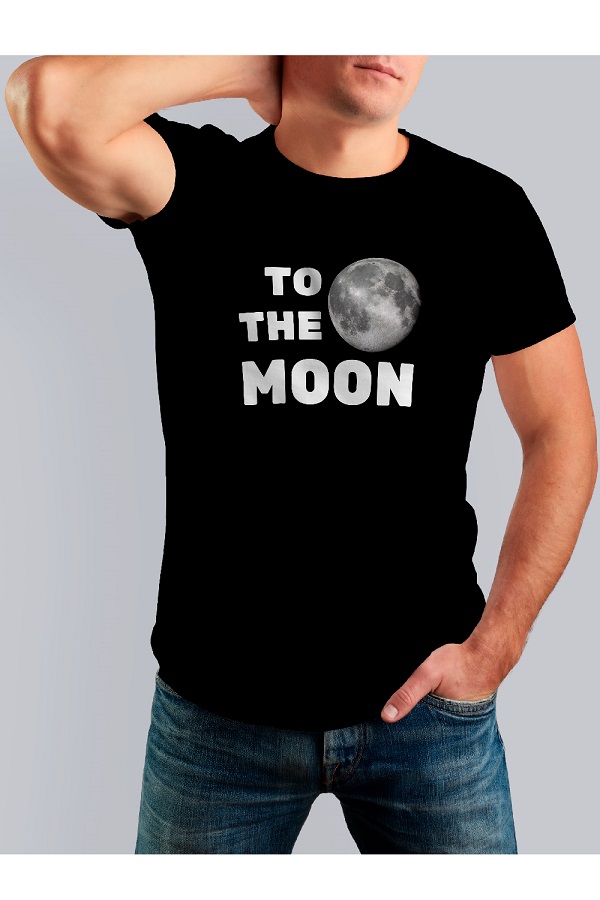 Tricou negru GC - To The Moon 3.0