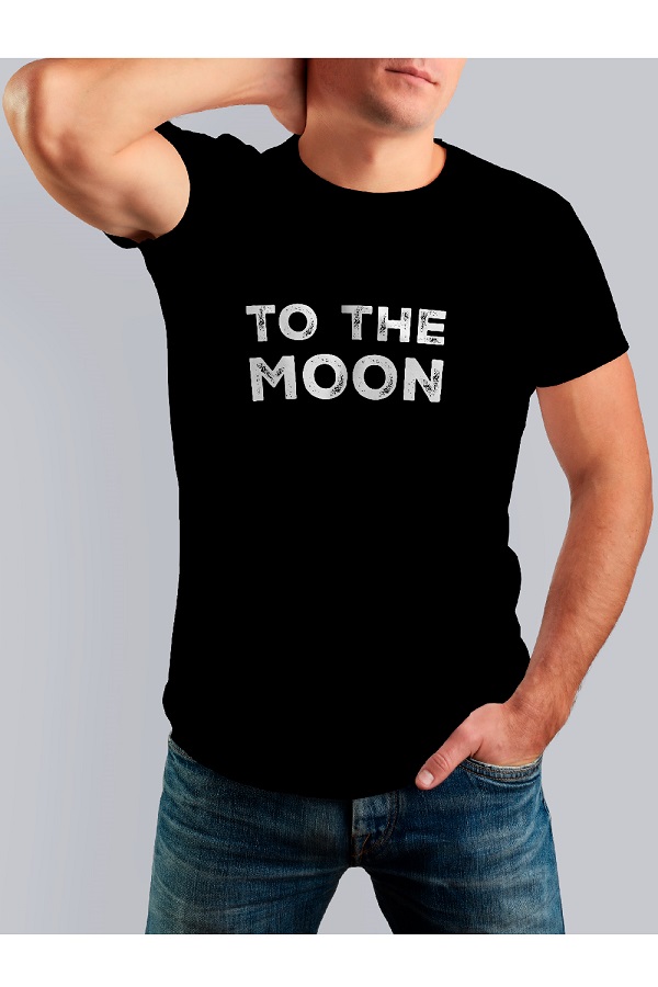 Tricou negru GC - To The Moon 2.0