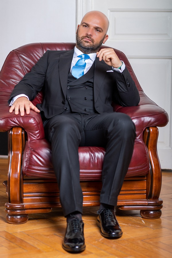 Costum barbati ceremonie Slim Fit Gentlemen`s Corner - Harry