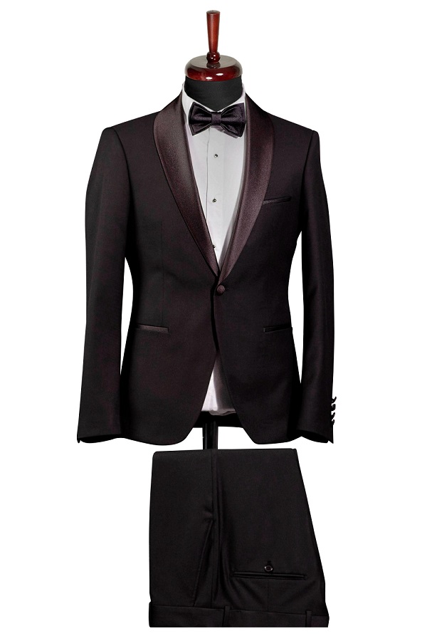 Costum ceremonie negru Slim Fit Gentlemen`s Corner - John