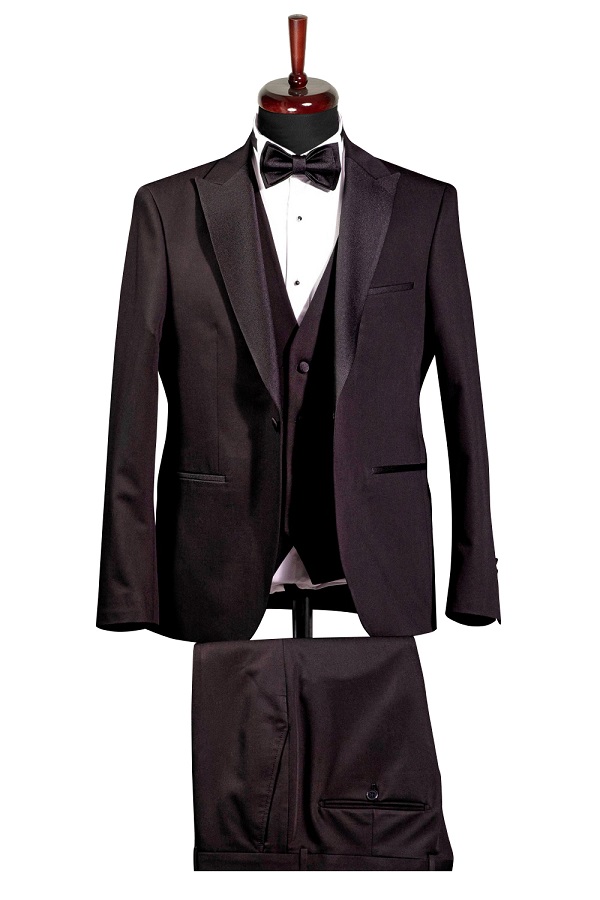 Costum ceremonie negru Slim Fit Gentlemen`s Corner - David