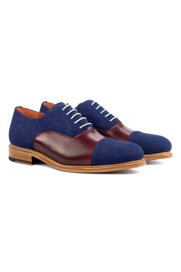 Pantofi la comanda Gentlemen`s Corner - Denim Oxford